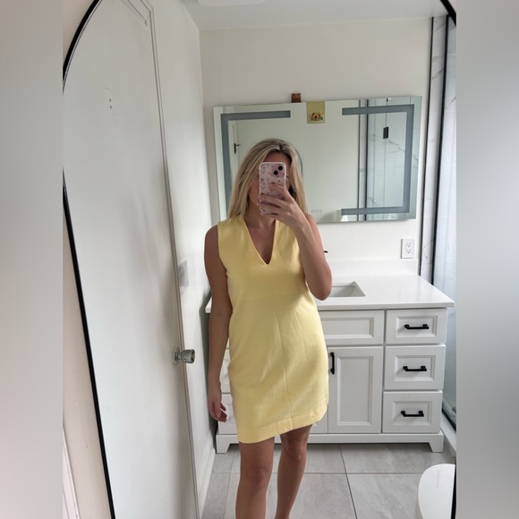 Ninety Percent Piper Yellow Organic Cotton Interlock Dress NWT - Picture 1 of 13